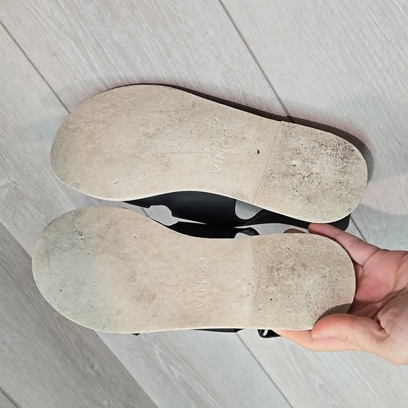 Vince Women Soutce Slingback Ankle Leather Sandals Slide shoes sz 8.5 - Picture 10 of 12